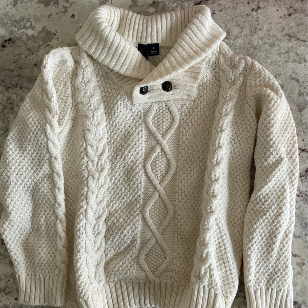 Janie and Jack Cream sweater size 4